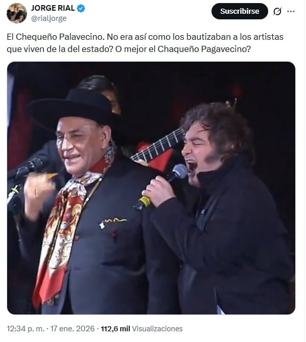 El primer tweet de Jorge Rial que generó polémica en X (Captura de pantalla)