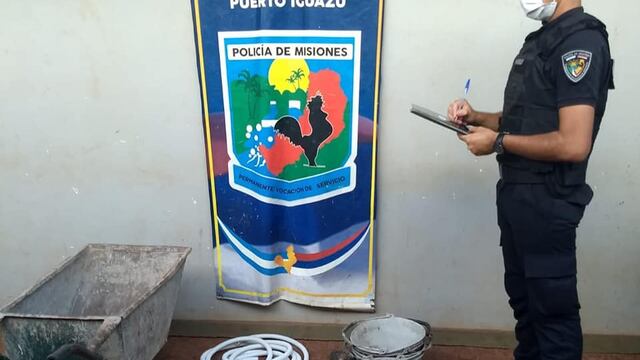 Efectivos policiales recuperaron elementos sustraídos en Comandante Andresito y Puerto Iguazú.