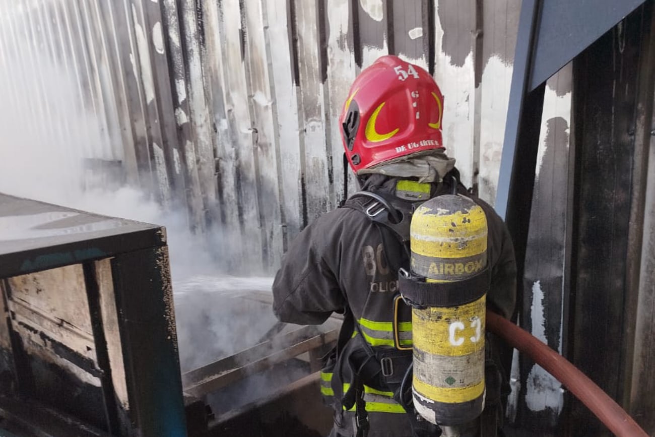 Incendio en Córdoba (Policía).