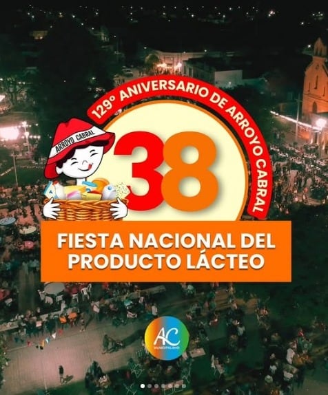La Fiesta Nacional del Producto Lácteo se conmemora en Arroyo Cabral.