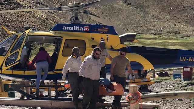 Una andinista bonaerense de 35 años fue rescatada en el Cerro Aconcagua.