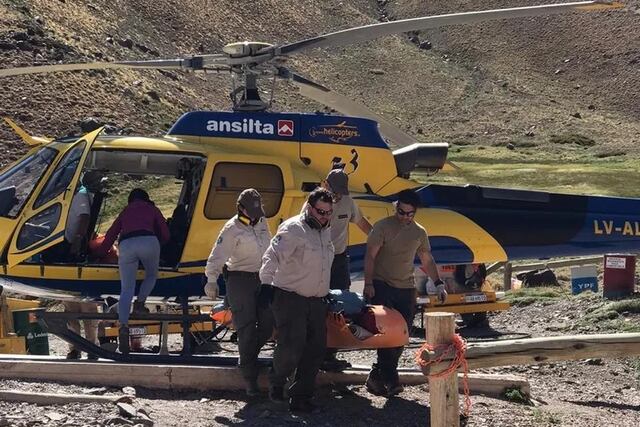 Una andinista bonaerense de 35 años fue rescatada en el Cerro Aconcagua.