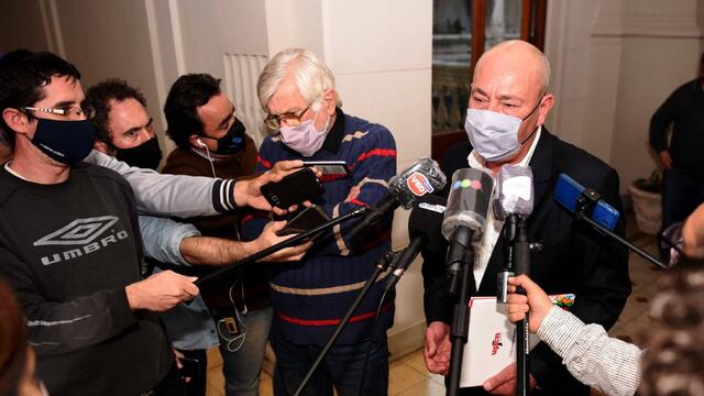 Los secretarios generales de ATE y UPCN en Santa Fe, Jorge Hoffmann y Jorge Molina