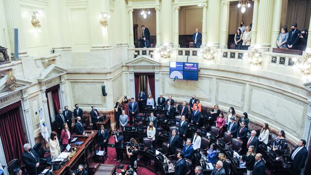 El Senado convirtió en ley el acuerdo con el FMI.
Foto Federico Lopez Claro