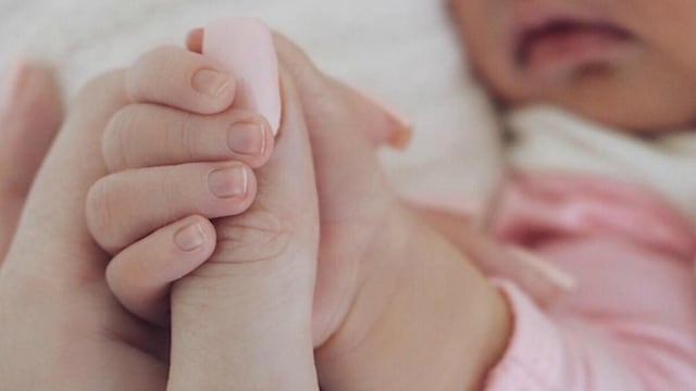 La beba fue internada por Covid-19.