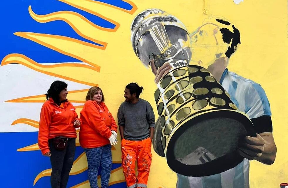 El mural de Lionel Messi en el centro de San Luis que maravilló a los puntanos
