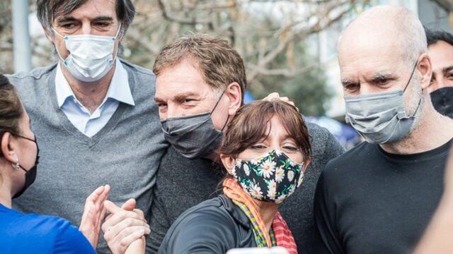 Santilli y Larreta. (Foto / Juntos por el Cambio)