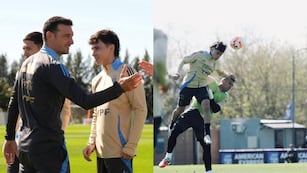 El zaguero de Talleres, Santiago Fernández, fue al Sub 20 a entrenar y terminó siendo sparring de la mayor por pedido de Lionel Scaloni.