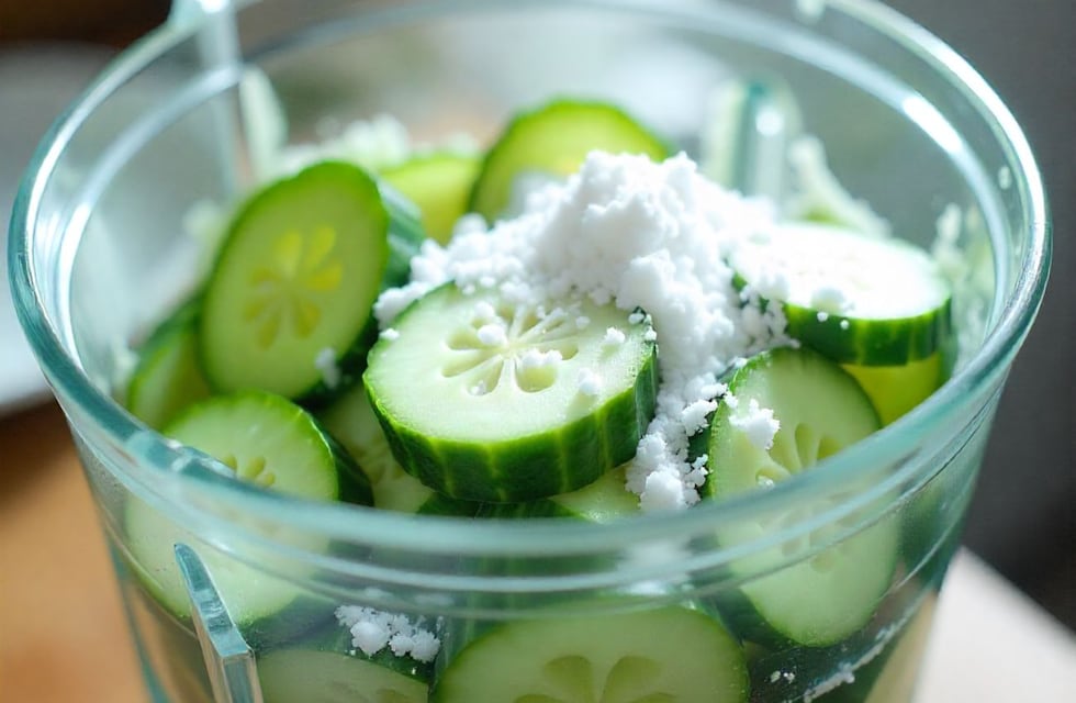 Por qué licuar rodajas de pepino con bicarbonato de sodio: para qué sirve la preparación