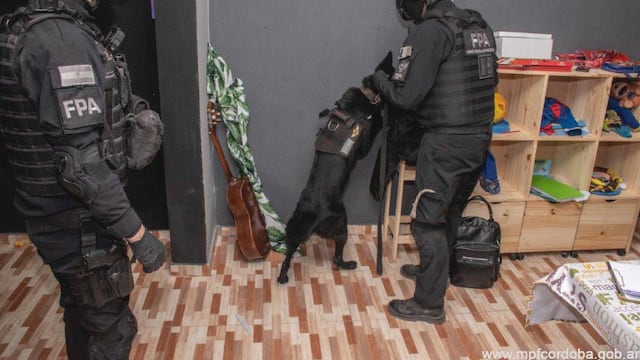 Uno de los allanamientos. (Mpfcordoba.gob.ar)