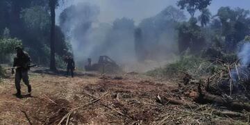 La llegada de lluvia mejora la situación de los incendios en la Reserva Yabotí