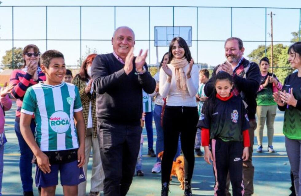 Reacondicionan un espacio deportivo en Gobernador Roca