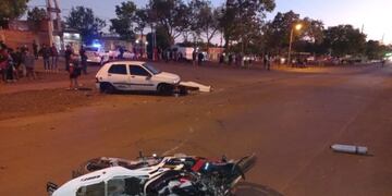 Siniestro vial: falleció un motociclista tras impactar con un auto en Posadas