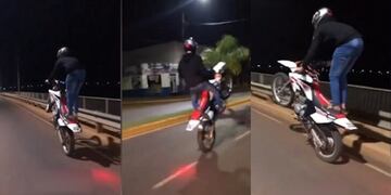 Inconciencia al volante: hacían “willy” y viralizaron las imágenes en Posadas.