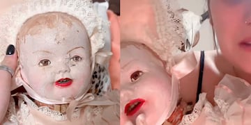 Muñeca escalofriante de una usuaria de TikTok