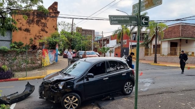 Posadas: accidente de tránsito dejó un saldo de un herido.