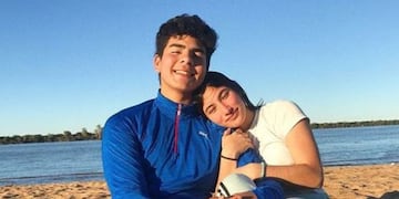 Fernando Báez, Sosa y Julieta Rossi en el pasado.