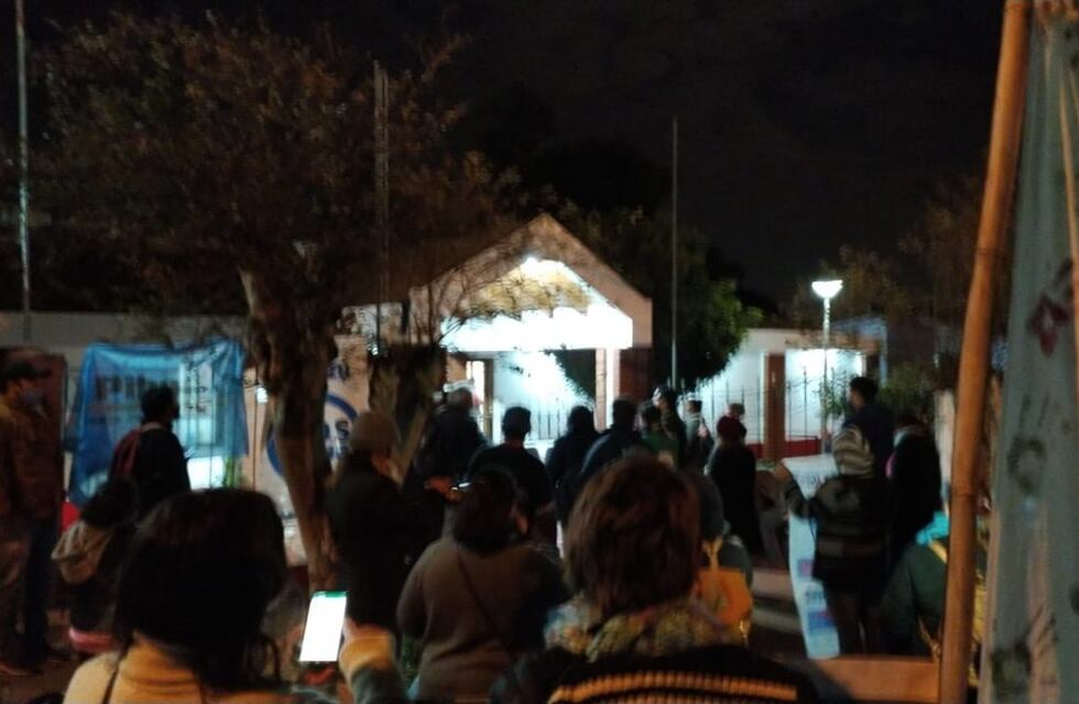 Incidentes en la manifestación  por falta de agua en Iguazú