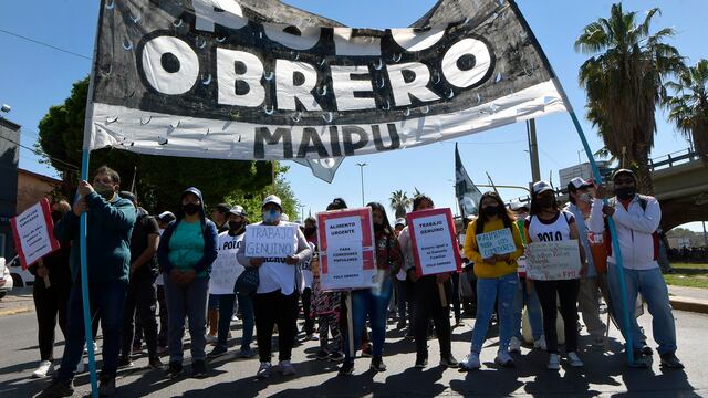 Cortes de tránsito en la Ciudad de Mendoza por manifestación del Polo Obrero