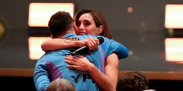 La artista de 43 años fue la estrella del evento organizado por Conmebol.