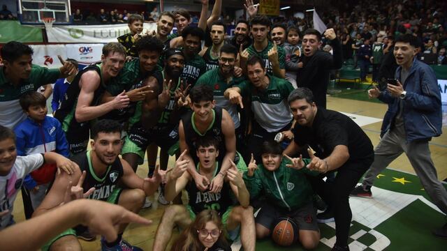 Atenas festejó ante San Lorenzo en el Cerutti. (Facundo Luque / La Voz)