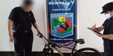 Recuperan bicicleta robada en Puerto Iguazú.