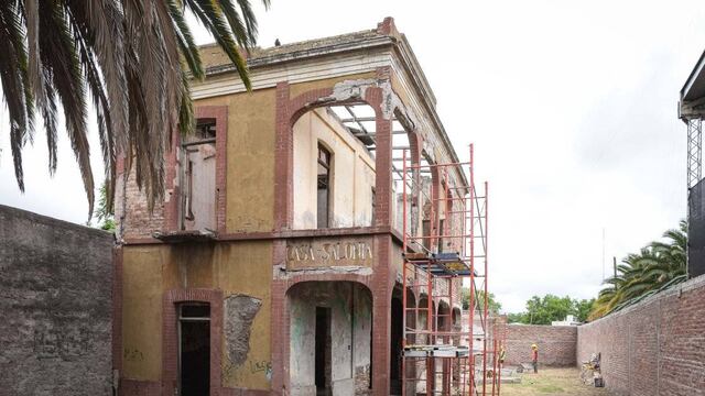 Iniciaron la restauración de la antigua Casa Salonia en Alvear.