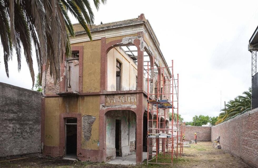 Comenzó la restauración de la histórica Casa Salonia en General Alvear