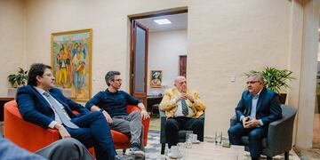 En la Casa de Gobierno, a donde concurrió el presidente de la Cámara Federal de Apelaciones de Tucumán