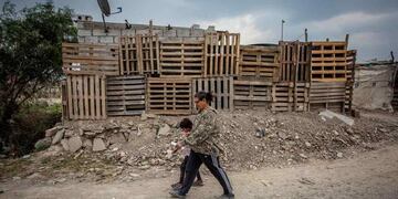 Un barrio carenciado, en Salta capital (AP)
