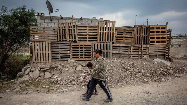 Un barrio carenciado, en Salta capital (AP)