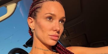 Al borde de la censura, La Joaqui se bajó el bretel de la bikini y casi muestra de más