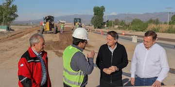 Katopodis vino a Mendoza, el marco de la campaña electoral. Recorrió distintas obras en rutas mendocinas y dialogó con personal de Vialidad Nacional.