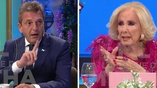 Adelanto. Massa habló sobre su eventual Gobierno con Mirtha. (Captura de video)