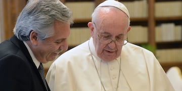 Alberto Fernández y el Papa Francisco (Foto: Presidencia)