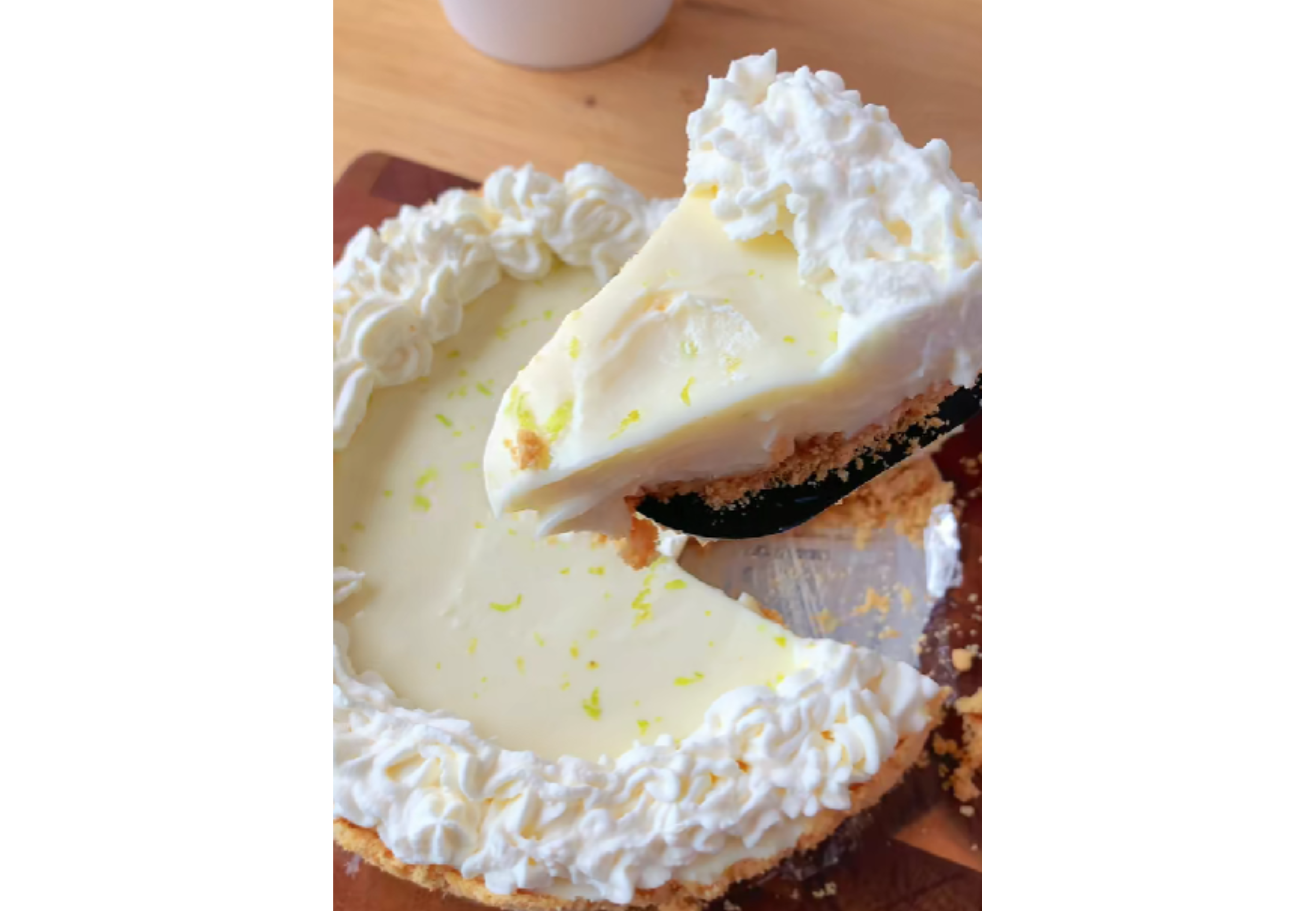 La receta para hacer la tarta dulce de limón.