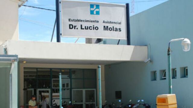 El hospital Lucio Molas, en Santa Rosa de La Pampa, donde está internada la criatura de 13 meses. (Gentileza)