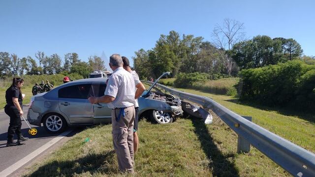 Accidente a la altura del INTA (Foto: Meridiano digital)
