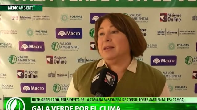 Gala Verde por el Clima en Misiones: Ruth Ortellado y la necesidad de modificaciones en la matriz energética mundial.