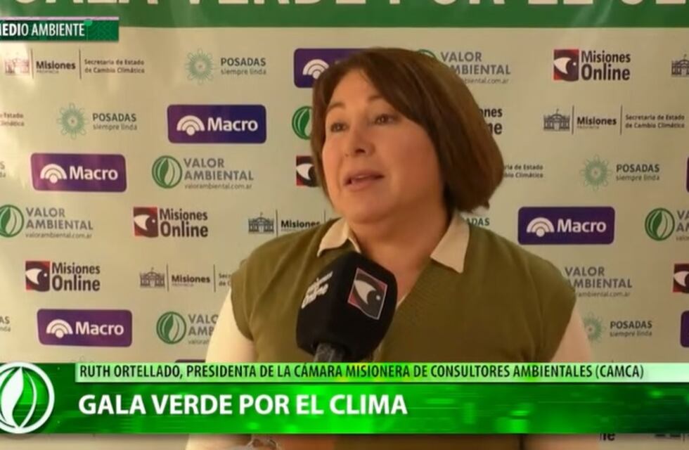 Gala Verde por el Clima en Misiones: Ruth Ortellado y la necesidad de modificaciones en la matriz energética mundial