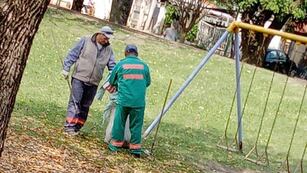 Operativo de limpieza en VIernes Santo