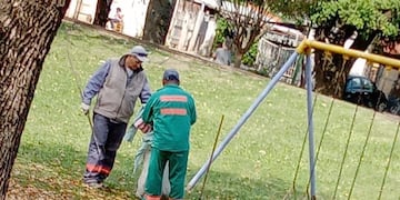 Operativo de limpieza en VIernes Santo