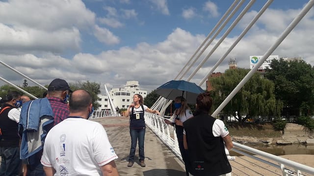 Fin de semana con práctica de protocolos para guías turísticos en Carlos Paz.  (Foto: Facebook / Aguip Guias Vcp).