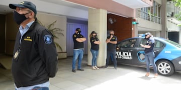 Maximiliano Trimarchi estuvo en el Barrio San Andrés el día que murió Diego Maradona.