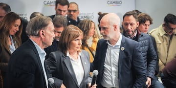 La interna de Juntos por el Cambio al límite en el marco de la campaña electoral. 
Foto Federico Lopez Claro
