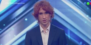 Luciano Gobbi, prodigio pianista mendocino que fue ovacionado en el programa de talentos que se transmite por Telefé.