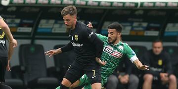 Con Mancini como titular el Aris Salónica le ganó al Panathinaikos en Grecia