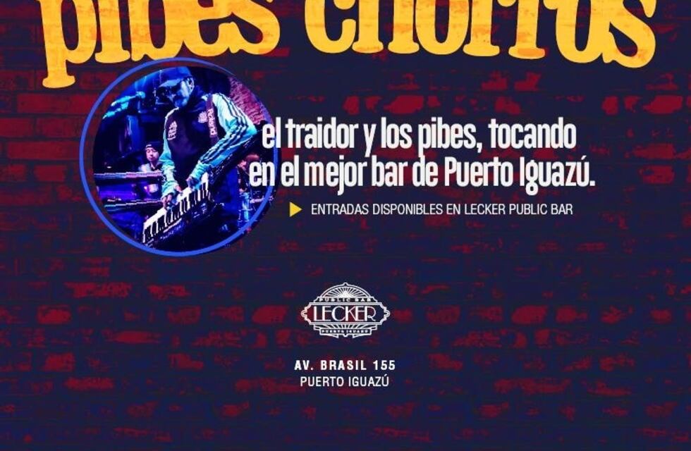 Puerto Iguazú disfrutará una velada a pura cumbia con Los Pibes Chorros
