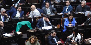 El bloque de diputados de la UCR que preside Rodrigo De Loredo tuvo una tensa discusión (Foto: Federico López Claro)