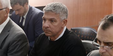 Marcelo Corazza durante el primer día del juicio.
